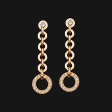 Load image into Gallery viewer, 18k Dangling Pendant Earrings
