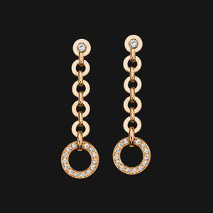 14k Dangling Pendant Earrings